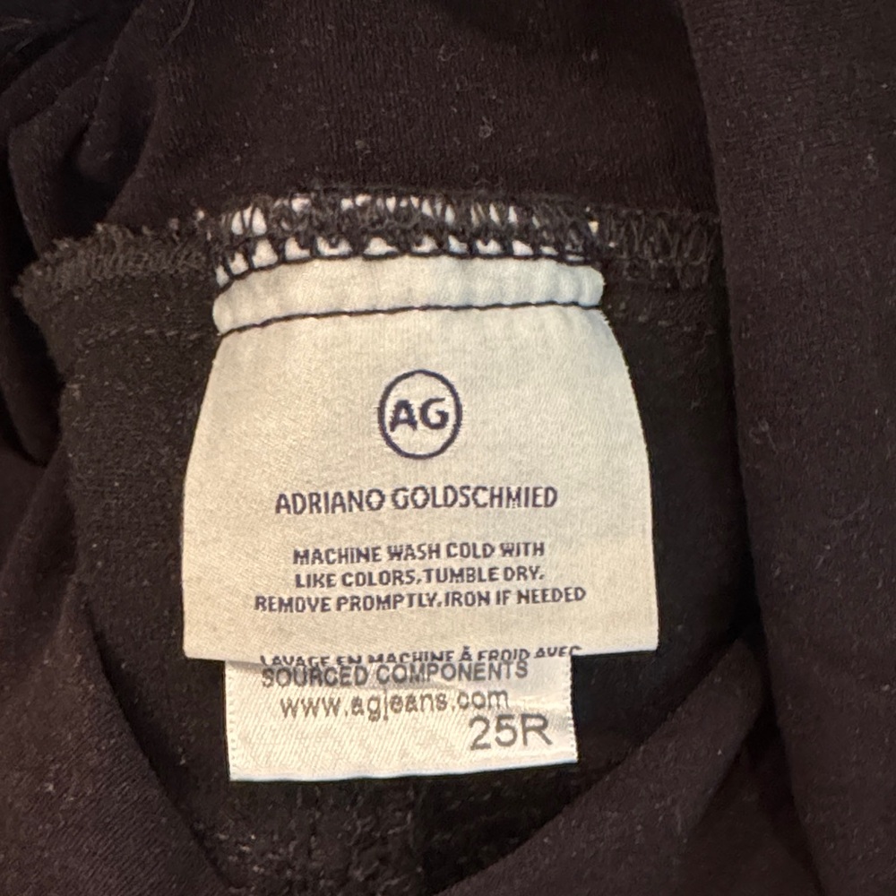 AG Maternity Black ripped skinny Jeans